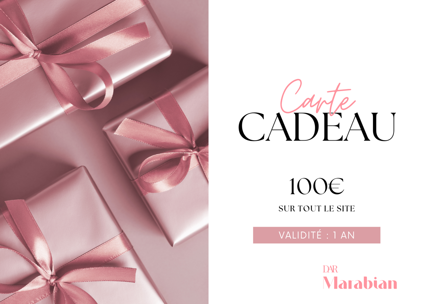 Carte cadeau - Dar Marabian - À partir de 50€