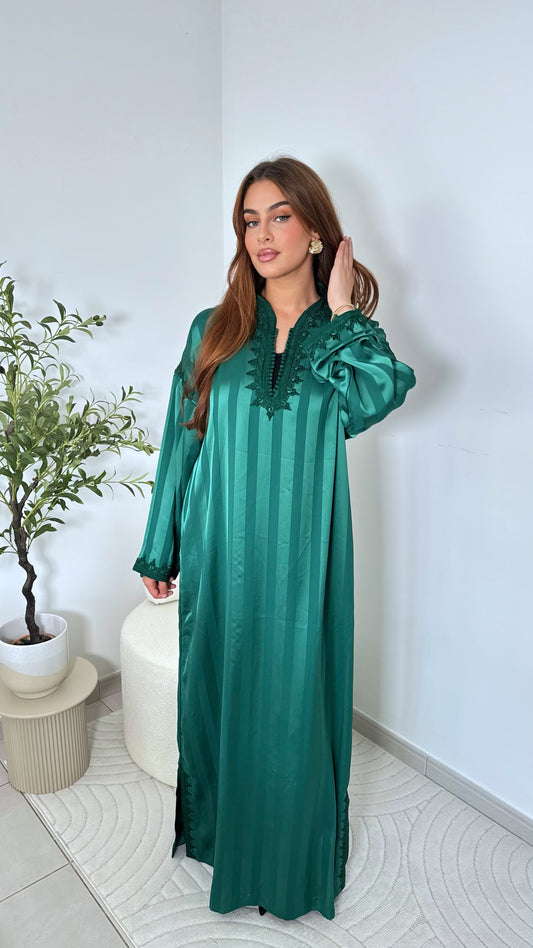 Robe Caftan Fadoua - Vert