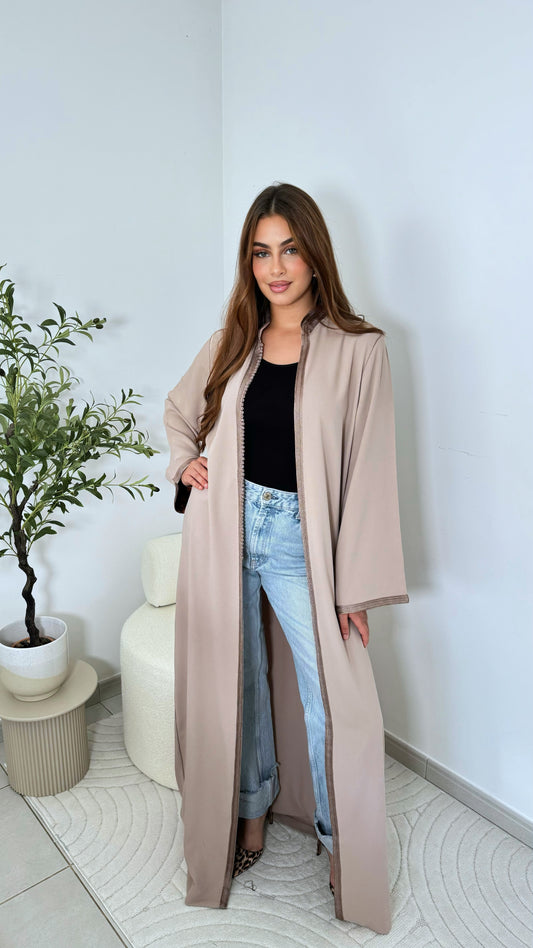 Kimono Minaa - Beige et Marron