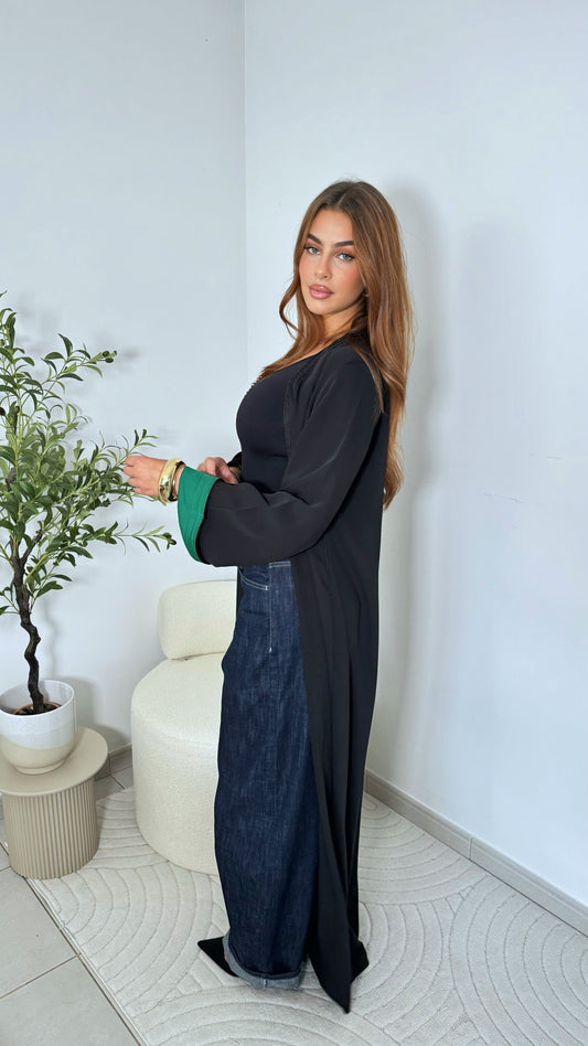 Kimono minaa - Noir et Vert